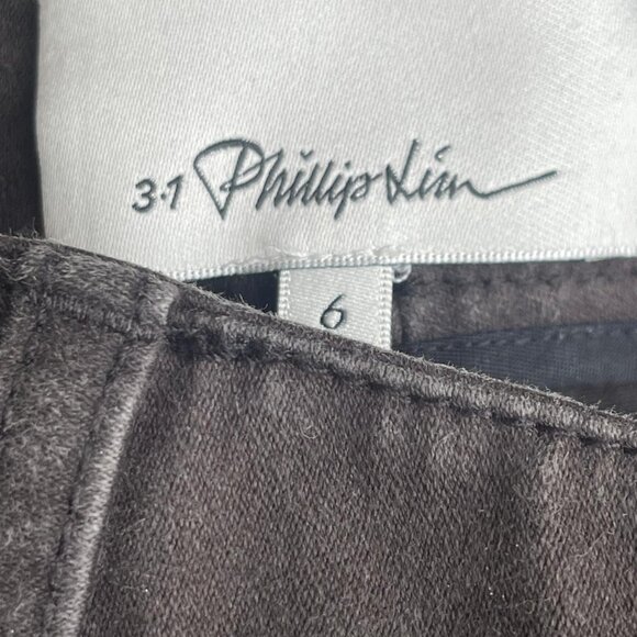 3.1 Phillip Lim Skinny Embroidered Patchwork Denim Pant Blue & Black Jeans Sz 6 - Picture 10 of 15